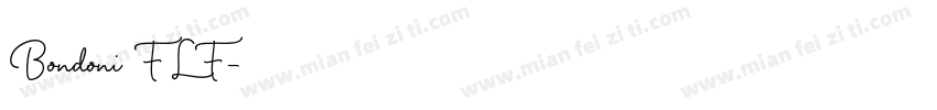 Bondoni FLF字体转换